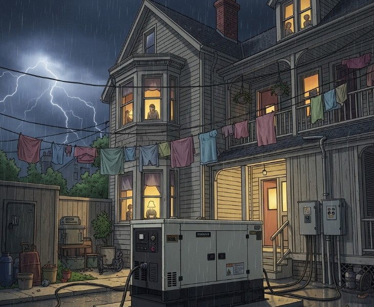 Lagi kerjakan skripsi tiba-tiba mati lampu? Suruh Ibu kosmu pasang genset.